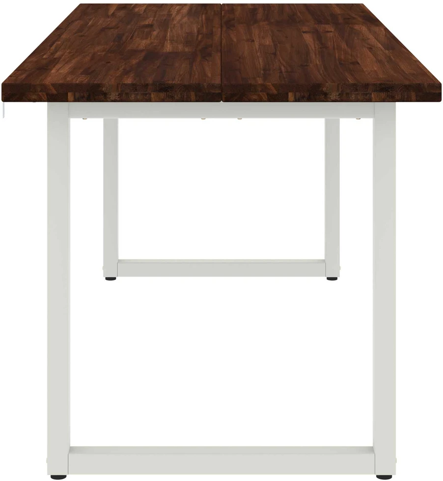 Kvadratinis valgomojo stalas 160 x 70 x 75 cm Tamsiai rudas