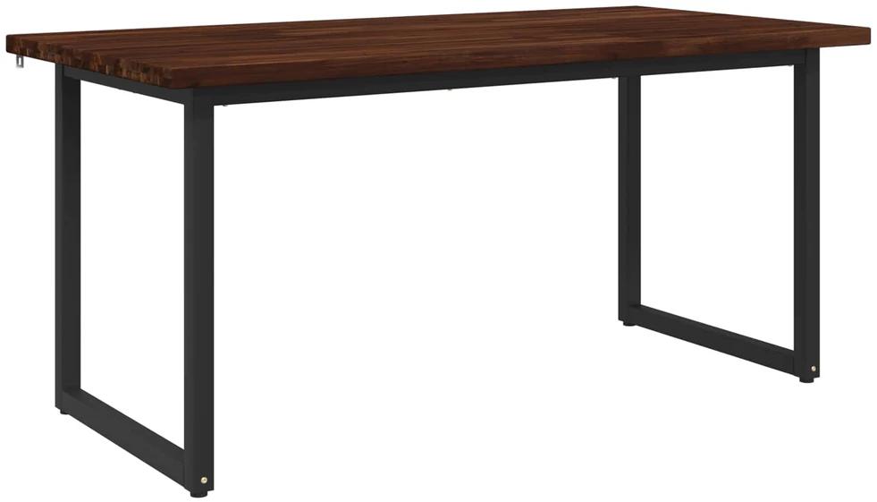 Kvadratinis valgomojo stalas 160 x 70 x 75 cm Tamsiai rudas