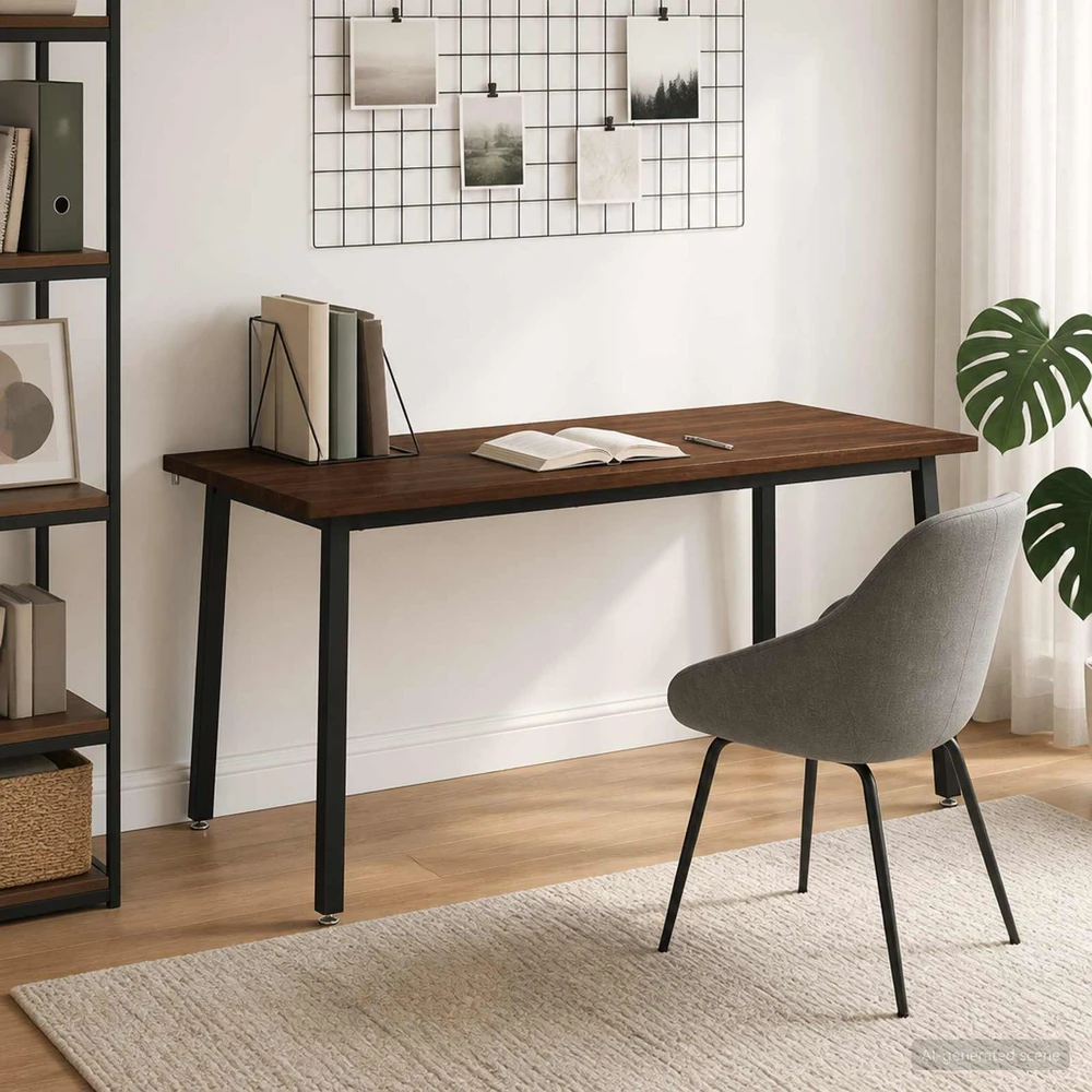 Kvadratinis valgomojo stalas 160 x 70 x 75 cm Tamsiai rudas