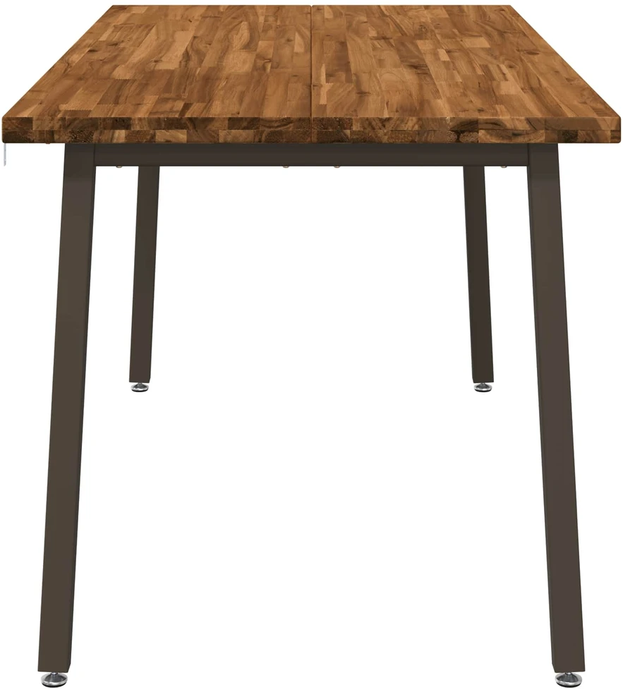 Kvadratinis valgomojo stalas 160 x 70 x 75 cm Natūrali
