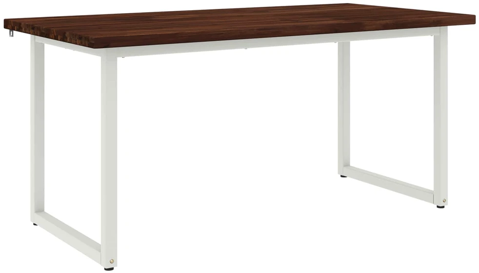 Kvadratinis valgomojo stalas 160 x 70 x 75 cm Tamsiai rudas
