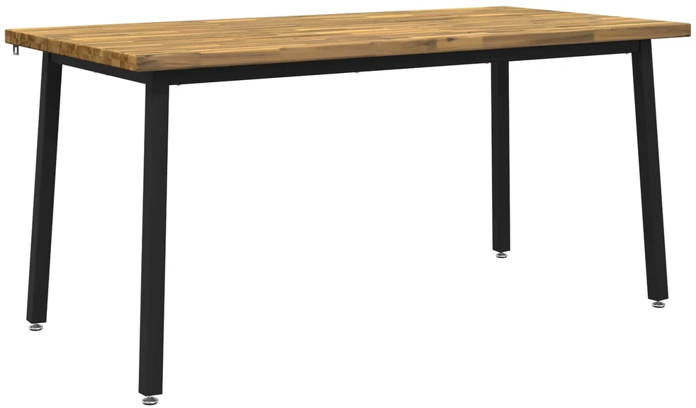 Kvadratinis valgomojo stalas 160 x 70 x 75 cm Balta