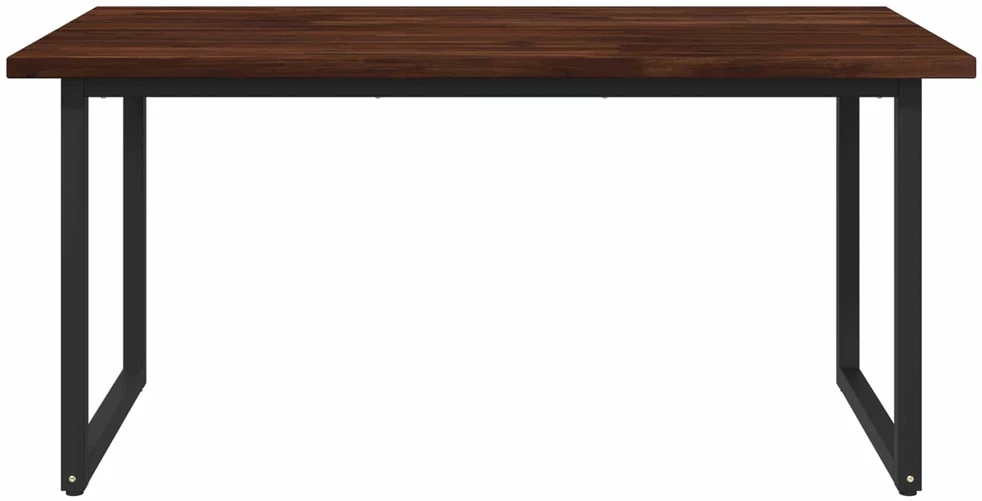 Kvadratinis valgomojo stalas 160 x 70 x 75 cm Tamsiai rudas