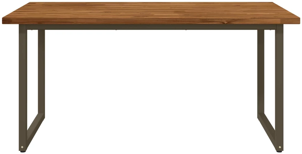 Kvadratinis valgomojo stalas 160 x 70 x 75 cm Natūrali
