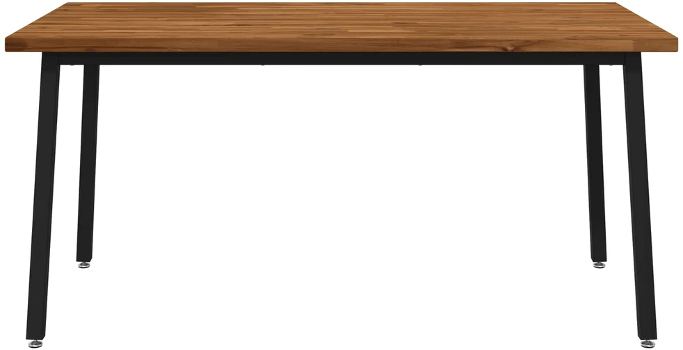 Kvadratinis valgomojo stalas 160 x 70 x 75 cm Natūrali