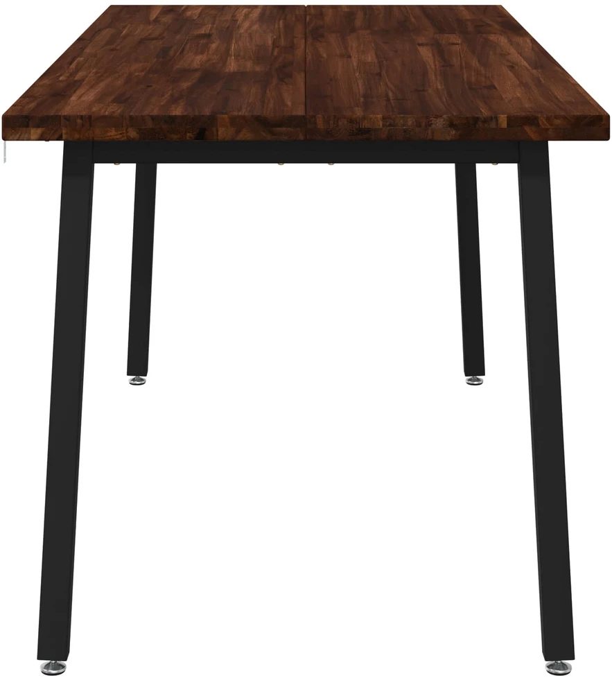 Kvadratinis valgomojo stalas 160 x 70 x 75 cm Tamsiai rudas