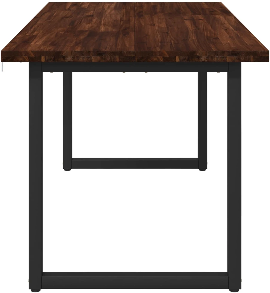 Kvadratinis valgomojo stalas 160 x 70 x 75 cm Tamsiai rudas