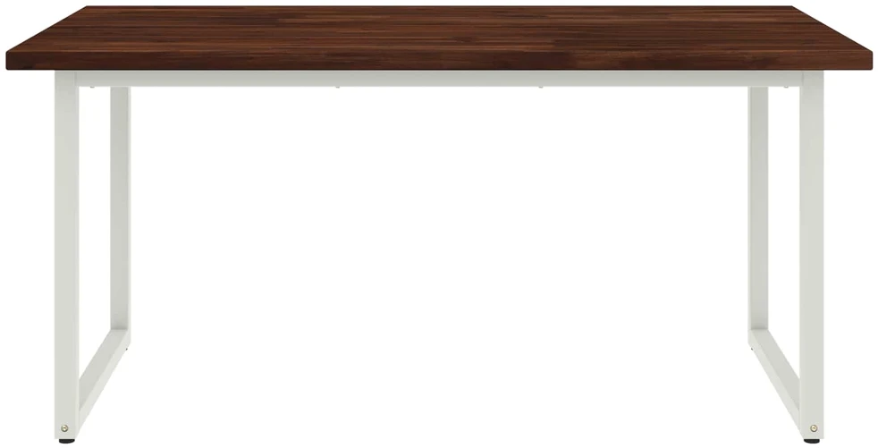 Kvadratinis valgomojo stalas 160 x 70 x 75 cm Tamsiai rudas