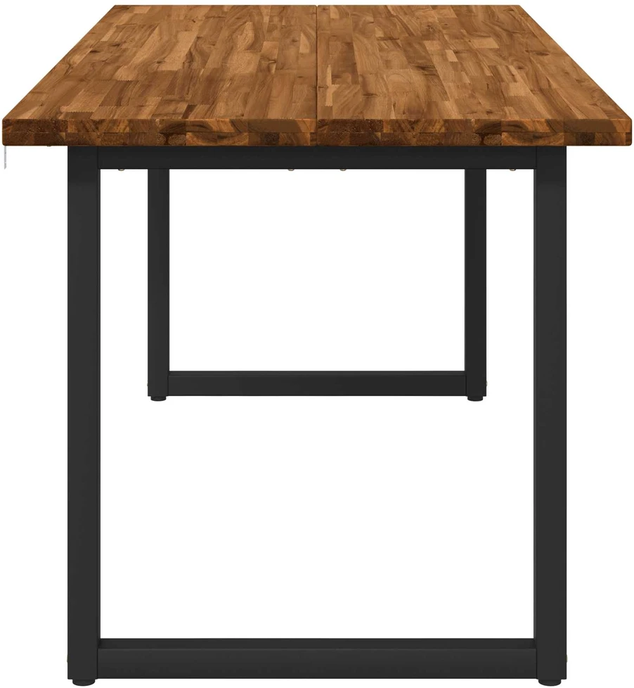 Kvadratinis valgomojo stalas 160 x 70 x 75 cm Natūrali