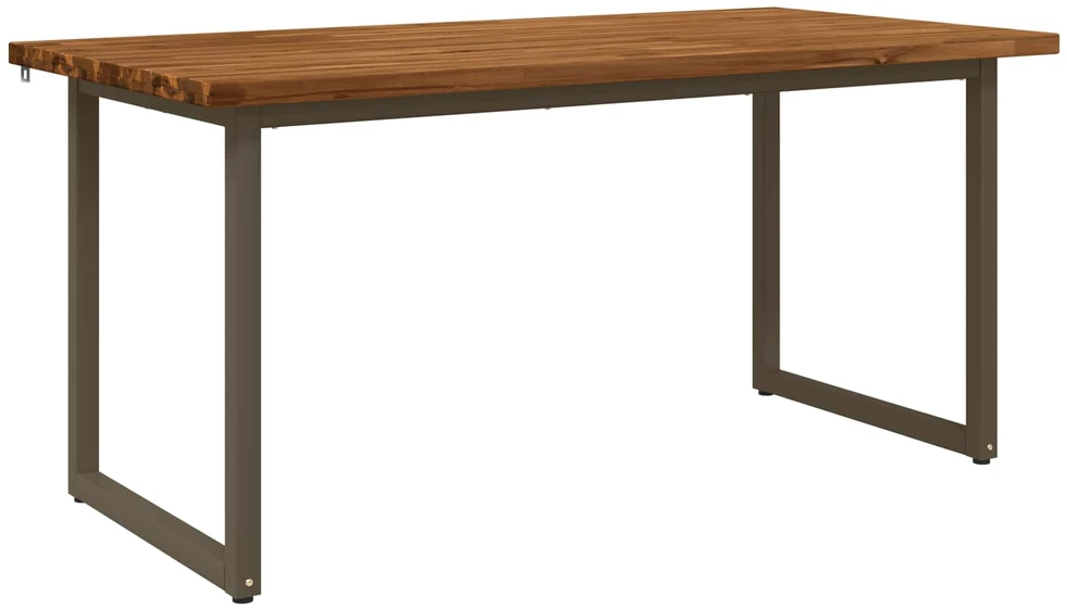 Kvadratinis valgomojo stalas 160 x 70 x 75 cm Natūrali