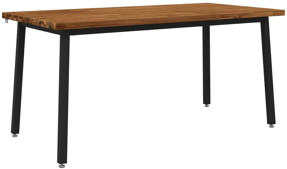 Kvadratinis valgomojo stalas 160 x 70 x 75 cm Natūrali