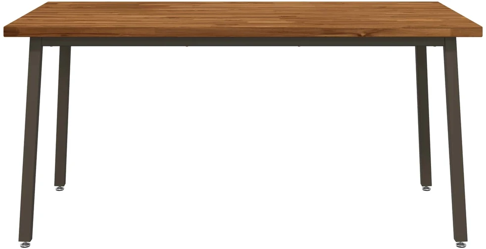 Kvadratinis valgomojo stalas 160 x 70 x 75 cm Natūrali