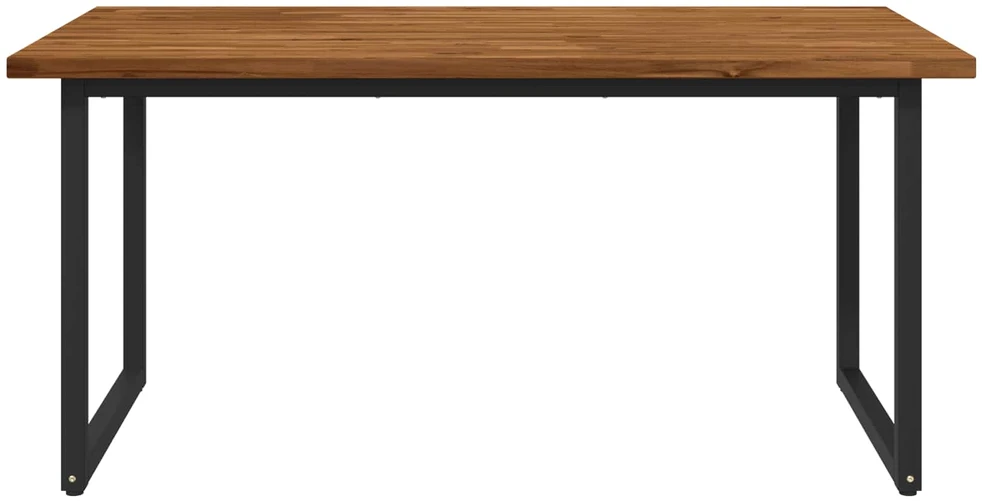 Kvadratinis valgomojo stalas 160 x 70 x 75 cm Natūrali