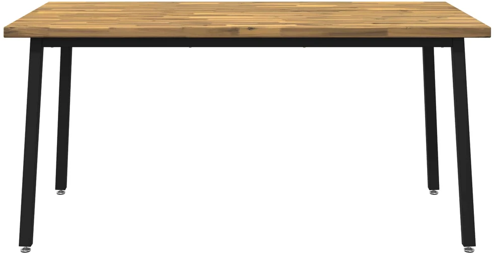 Kvadratinis valgomojo stalas 160 x 70 x 75 cm Balta