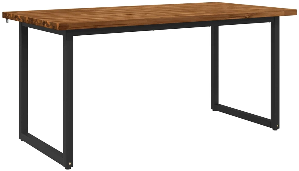 Kvadratinis valgomojo stalas 160 x 70 x 75 cm Natūrali