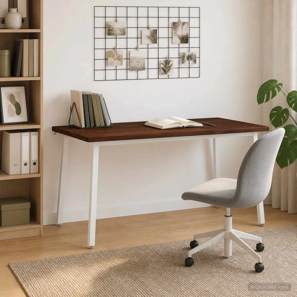 Kvadratinis valgomojo stalas 160 x 80 x 75 cm Tamsiai rudas