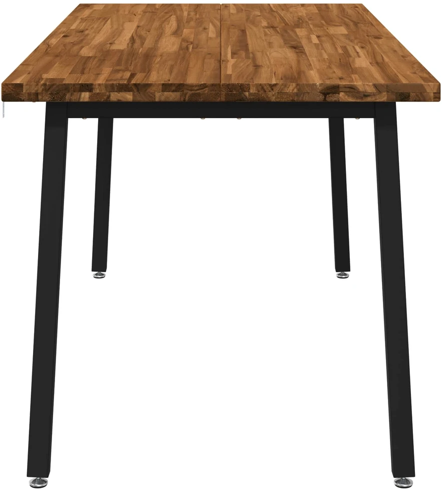 Kvadratinis valgomojo stalas 160 x 80 x 75 cm Natūrali