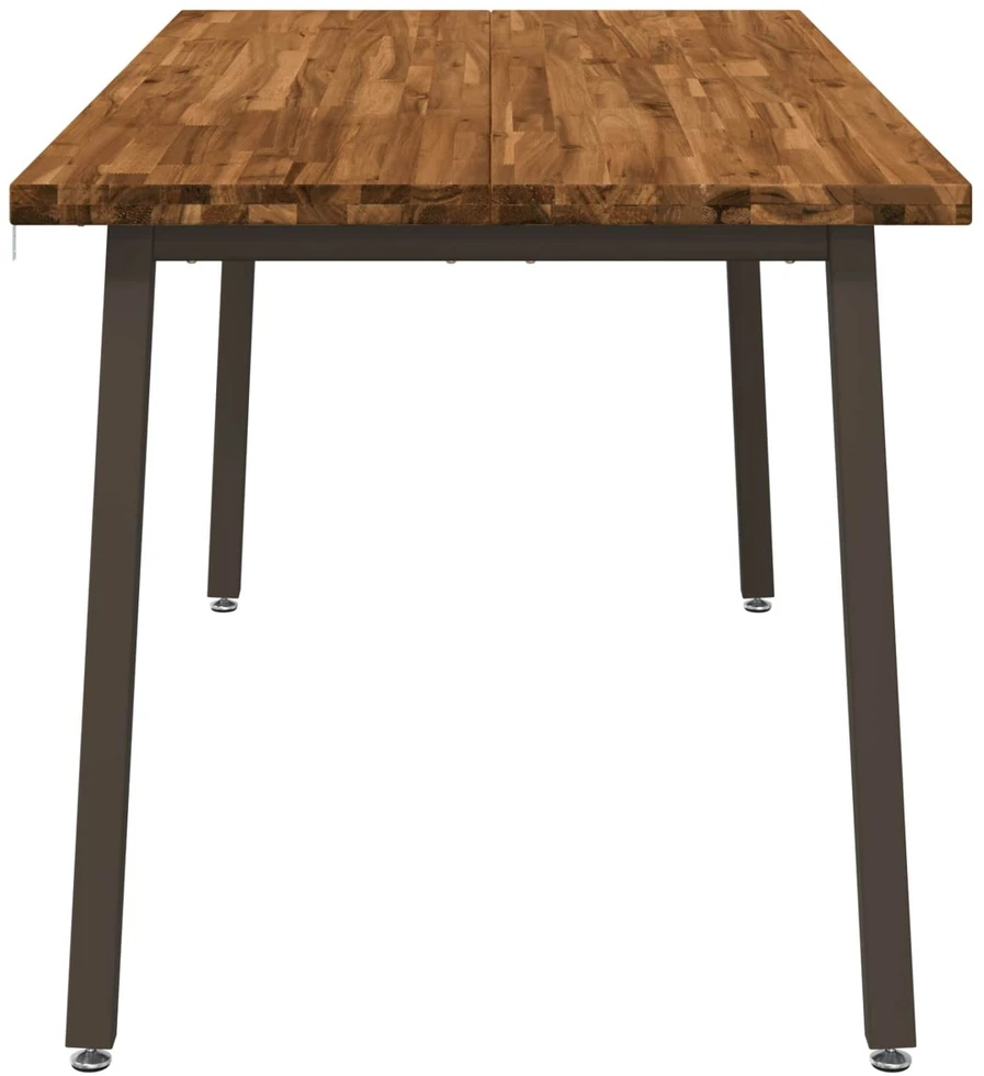 Kvadratinis valgomojo stalas 160 x 80 x 75 cm Natūrali
