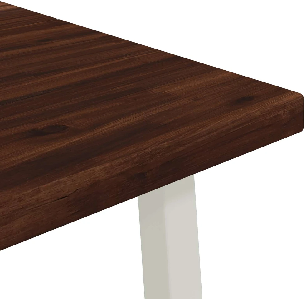 Kvadratinis valgomojo stalas 160 x 80 x 75 cm Tamsiai rudas