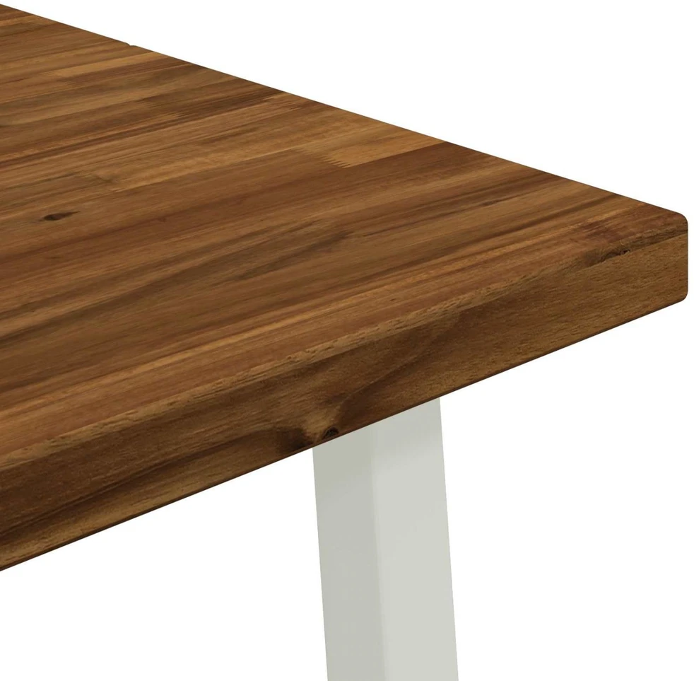Kvadratinis valgomojo stalas 160 x 80 x 75 cm Natūrali