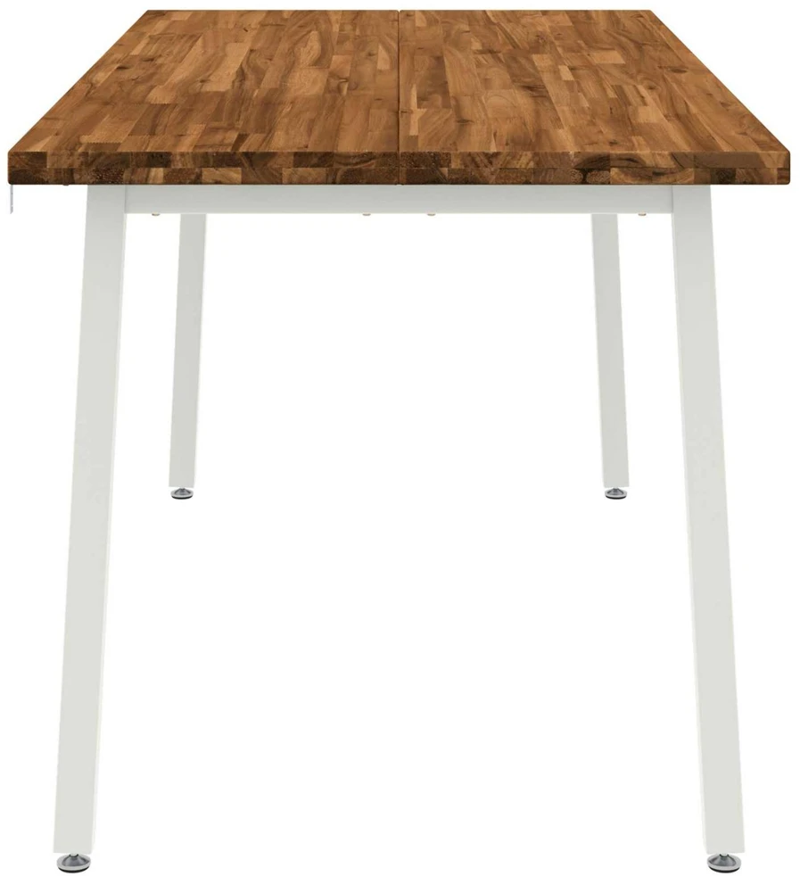 Kvadratinis valgomojo stalas 160 x 80 x 75 cm Natūrali