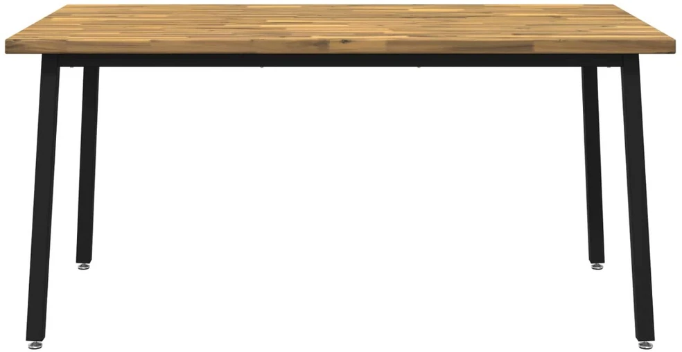 Kvadratinis valgomojo stalas 160 x 80 x 75 cm Balta