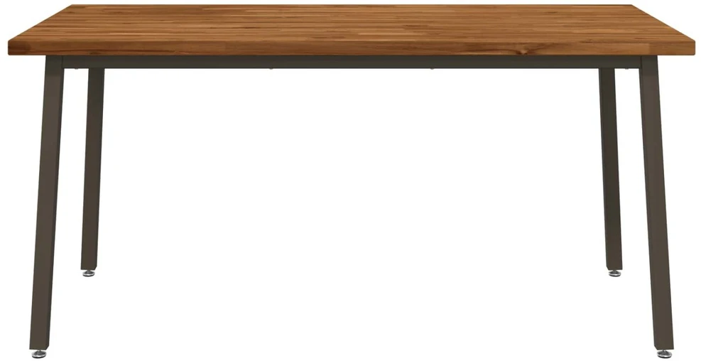 Kvadratinis valgomojo stalas 160 x 80 x 75 cm Natūrali