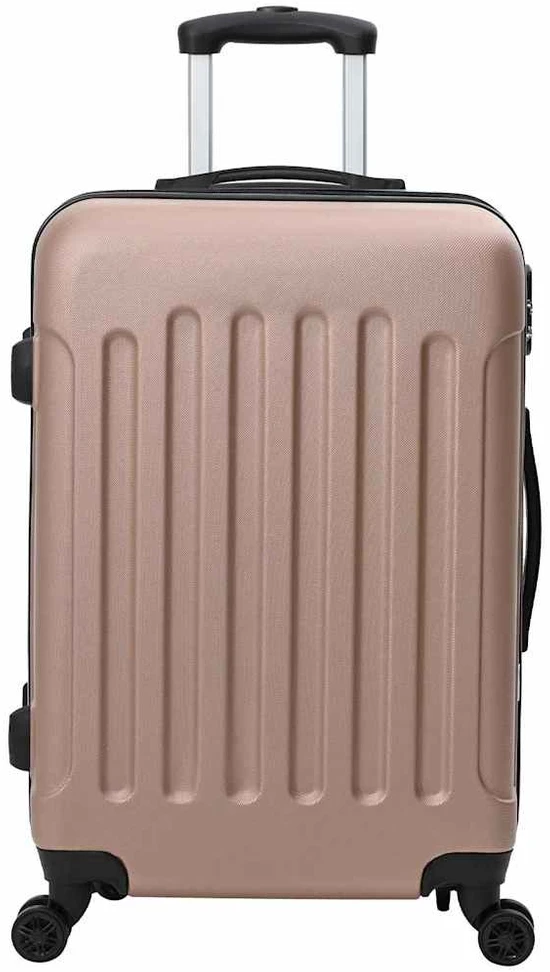 Lagaminas 3 vnt. Rožinė aukso 50 x 31 x 78 cm ABS plastikas