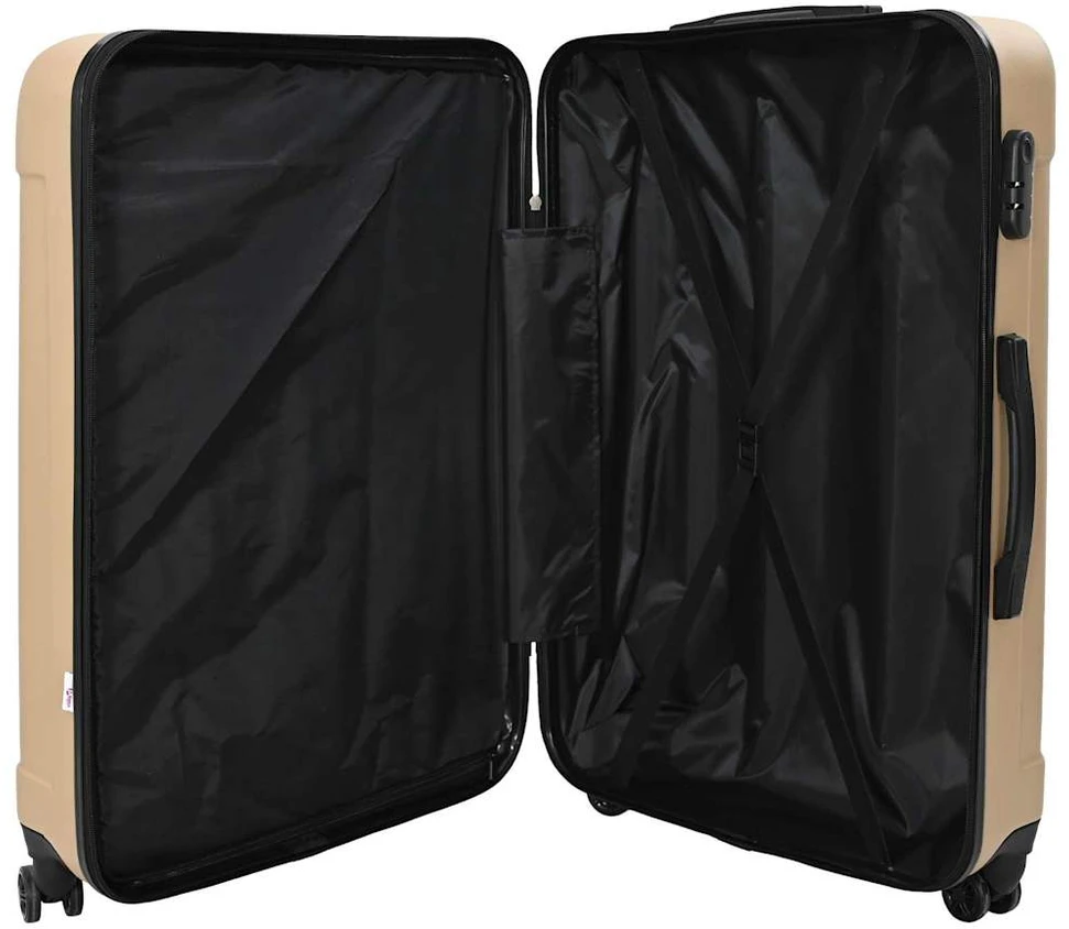 Lagaminas 3 vnt. šampano 50 x 31 x 78 cm ABS plastikas