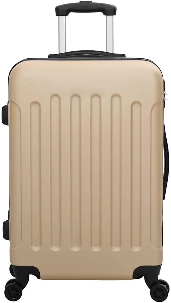 Lagaminas 3 vnt. šampano 50 x 31 x 78 cm ABS plastikas