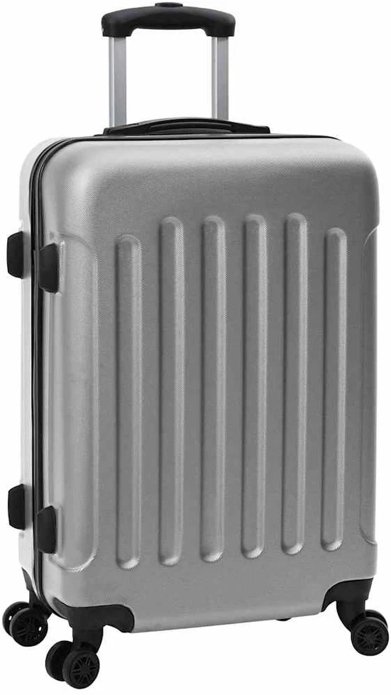 Lagaminas 3 vnt. Sidabrinė 50 x 31 x 78 cm ABS plastikas