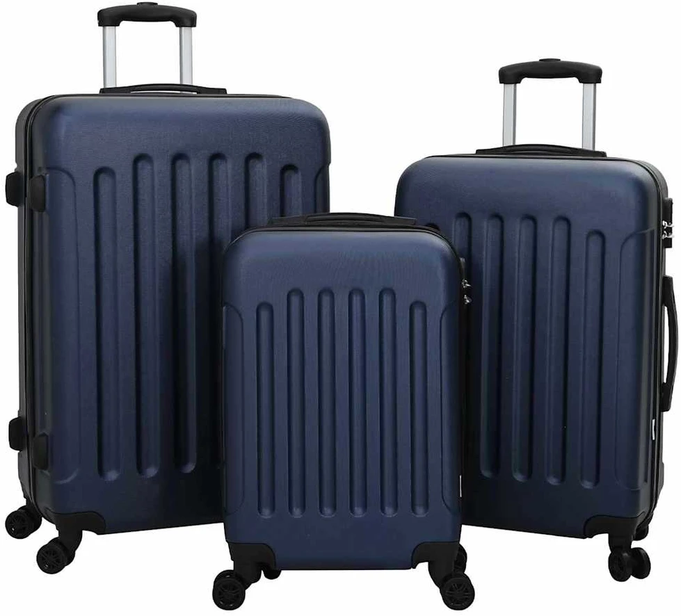 Lagaminas 3 vnt. Tamsiai mėlyna 50 x 31 x 78 cm ABS plastikas