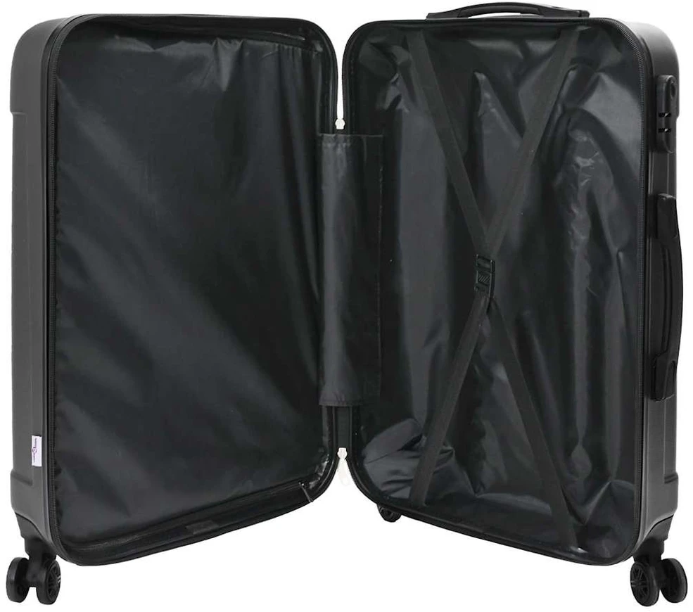 Lagaminas 3 vnt. Tamsiai pilka 50 x 31 x 78 cm ABS plastikas