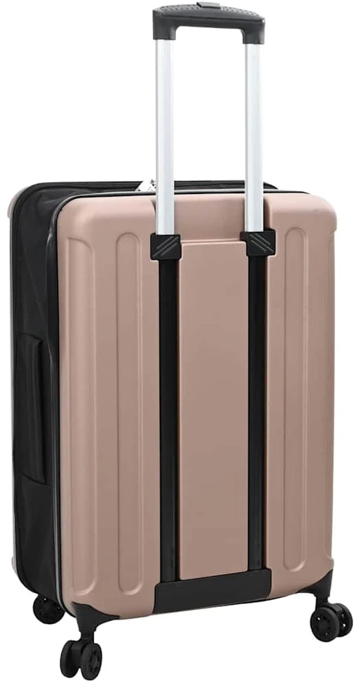 Kelioninis Lagaminas rožinis auksas 43 x 27 x 66 cm ABS plastikas