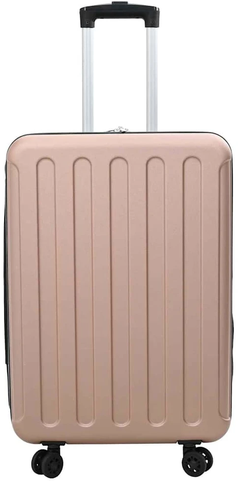 Kelioninis Lagaminas rožinis auksas 43 x 27 x 66 cm ABS plastikas