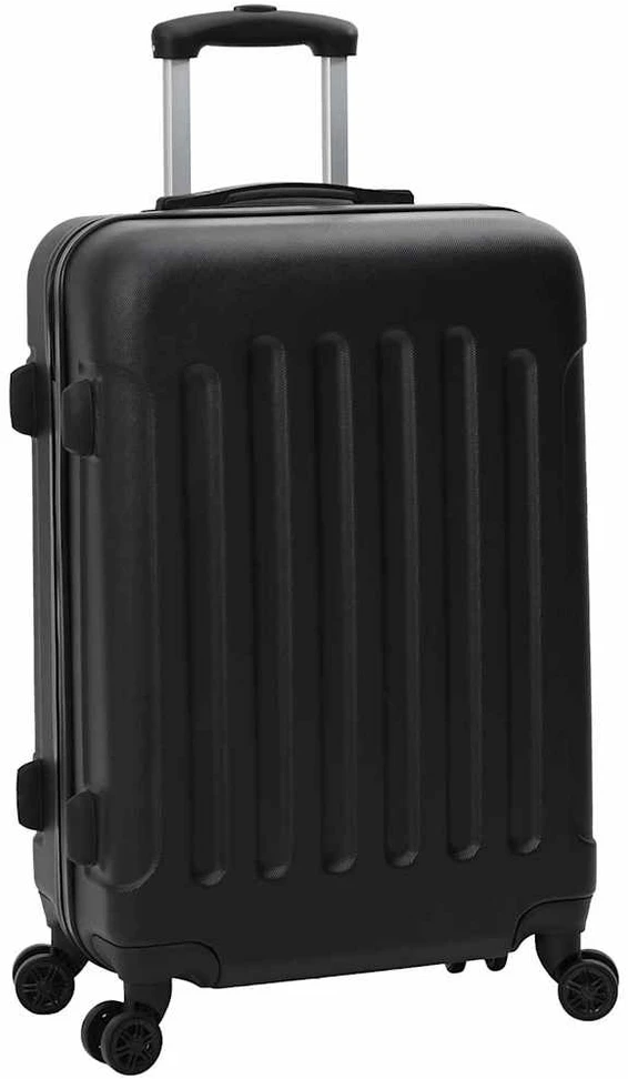 Lagaminas su užraktu 3 vnt. Juoda 50 x 31 x 78 cm ABS plastikas