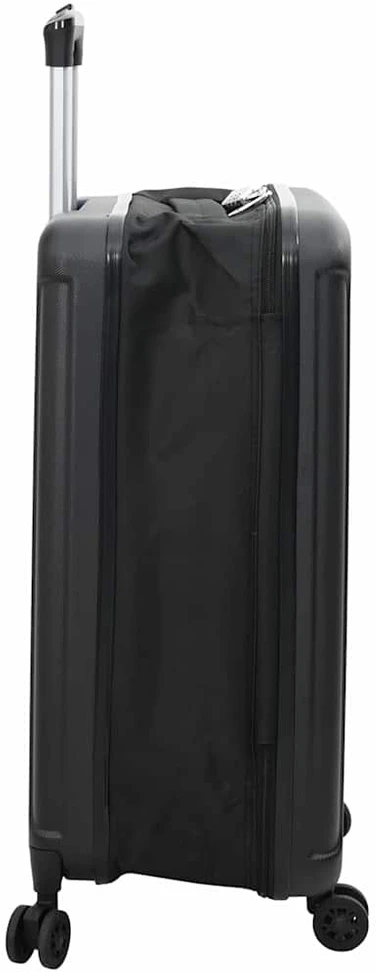 Kelioninis Lagaminas su užraktu Juoda 43 x 27 x 66 cm ABS plastikas