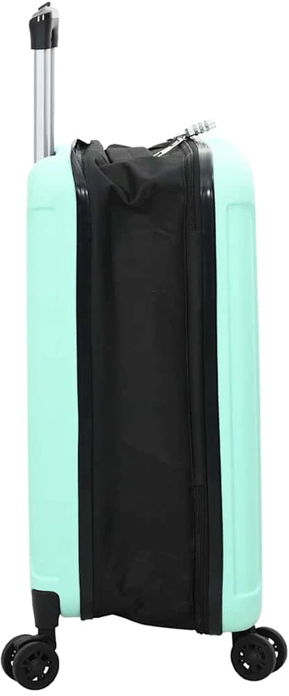 Kelioninis Lagaminas su užraktu Mėtų žalia 34 x 23 x 55.5 cm ABS plastikas