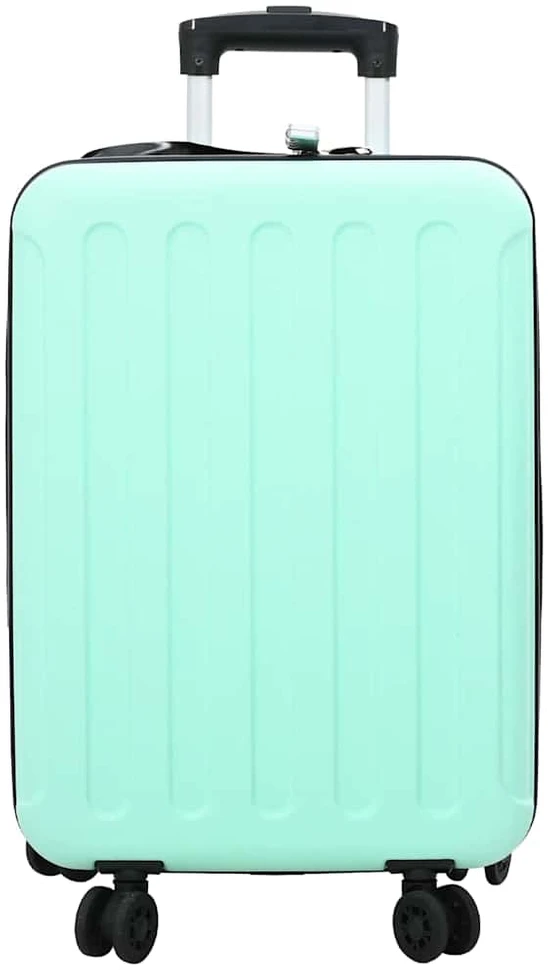 Kelioninis Lagaminas su užraktu Mėtų žalia 34 x 23 x 55.5 cm ABS plastikas