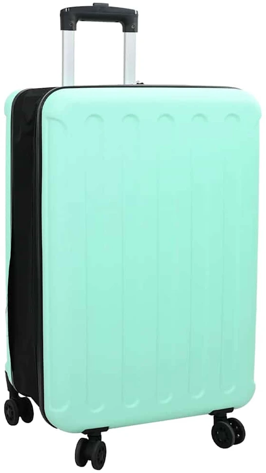 Kelioninis Lagaminas su užraktu Mėtų žalia 43 x 27 x 66 cm ABS plastikas