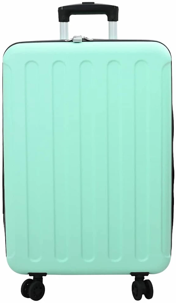 Kelioninis Lagaminas su užraktu Mėtų žalia 43 x 27 x 66 cm ABS plastikas