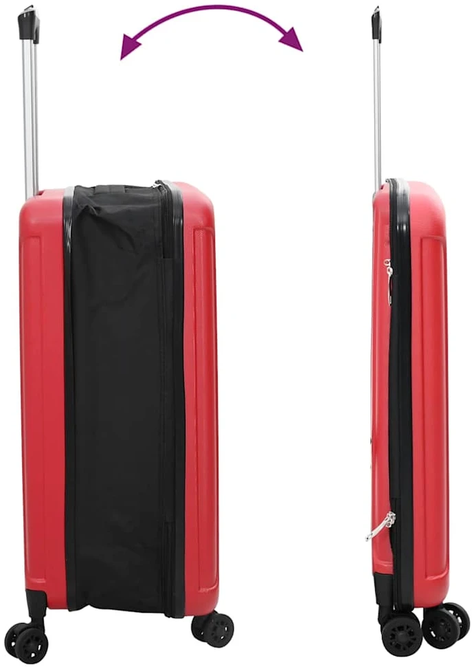 Lagaminas su užraktu Raudona 43 x 27 x 66 cm ABS plastikas