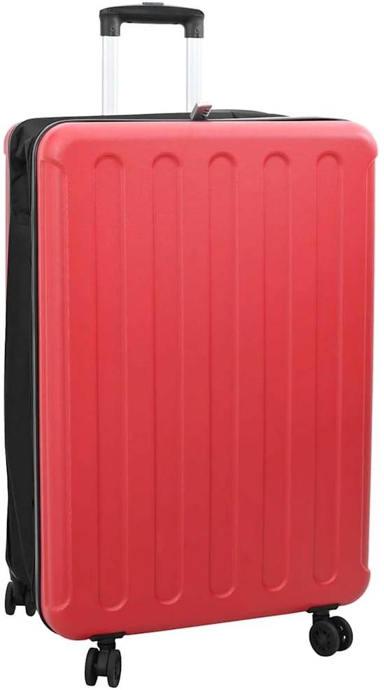 Kelioninis Lagaminas su užraktu Raudona 50 x 30 x 76 cm ABS plastikas