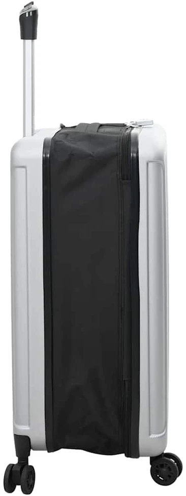Kelioninis Lagaminas su užraktu Sidabro 43 x 27 x 66 cm ABS plastikas