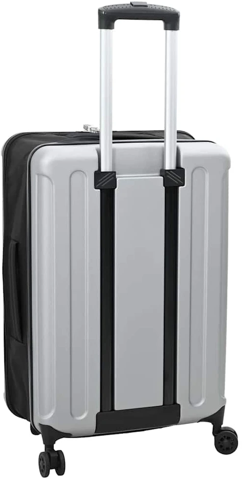 Kelioninis Lagaminas su užraktu Sidabro 43 x 27 x 66 cm ABS plastikas