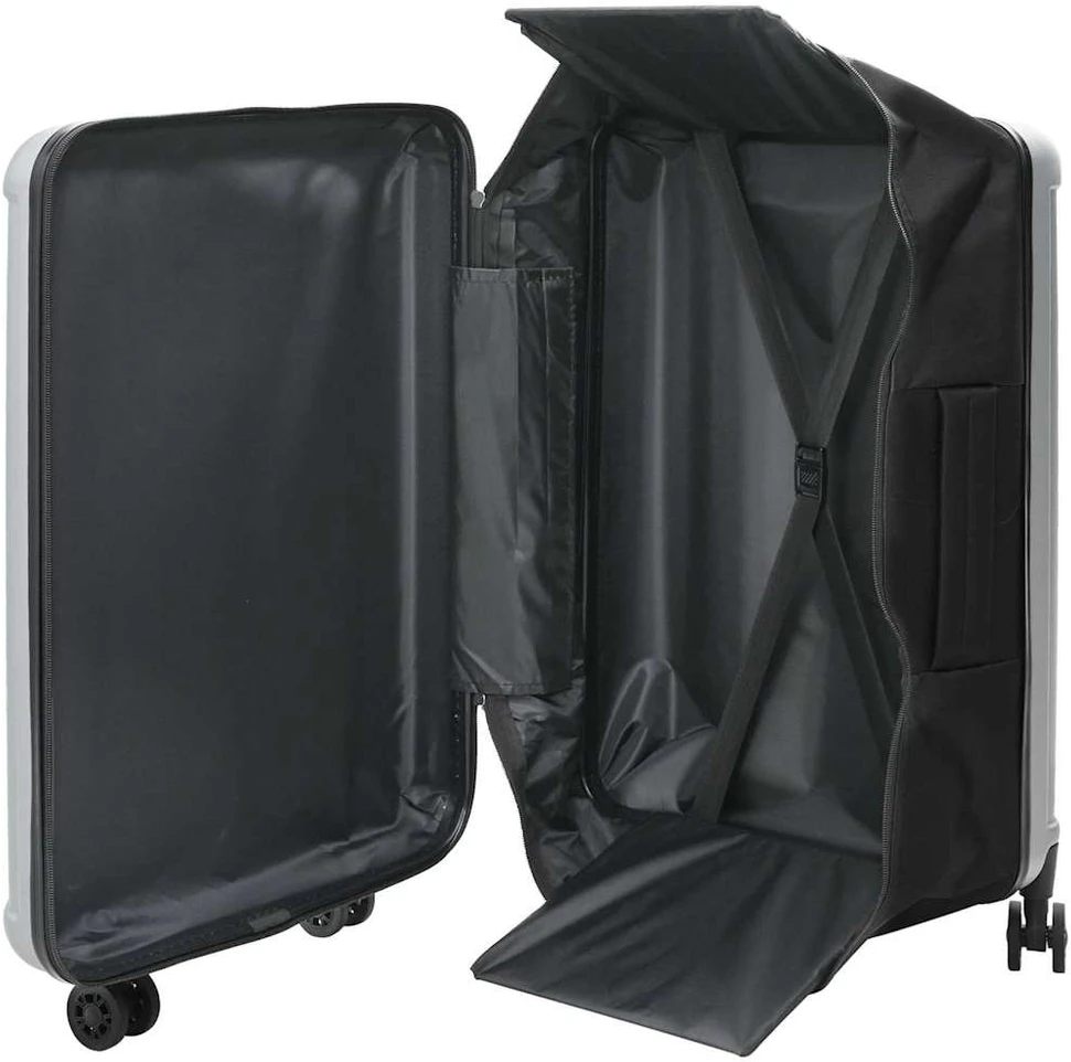 Kelioninis Lagaminas su užraktu Sidabro 50 x 30 x 76 cm ABS plastikas
