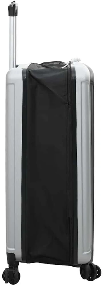 Kelioninis Lagaminas su užraktu Sidabro 50 x 30 x 76 cm ABS plastikas