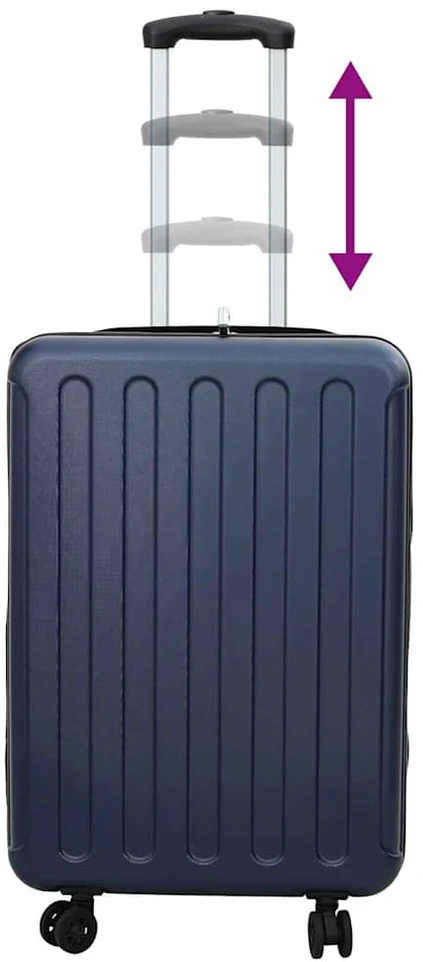 Lagaminas su užraktu Tamsi mėlyna 43 x 27 x 66 cm ABS plastikas