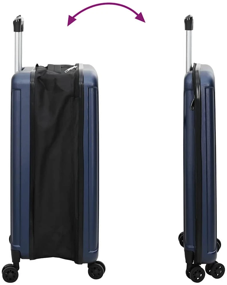 Lagaminas su užraktu Tamsi mėlyna 43 x 27 x 66 cm ABS plastikas