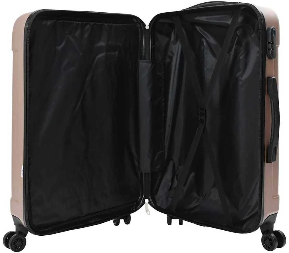 Lagaminas 3 vnt. Rožinė aukso 50 x 31 x 78 cm ABS plastikas